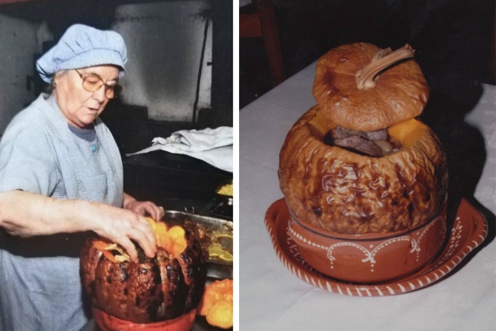 Coelho na abóbora, um clássico do Chico Elias, em Tomar (©Chico Elias)   