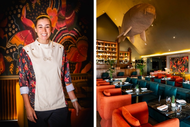 A chef Ana Costa é o principal rosto do Cusco. A carta é da sua autoria e do chef Bruno Rocha, responsável pela operação do grupo Highgate, no qual o Hilton está inserido. No centro do restaurante, há uma grande escultura de peixe a dominar a sala