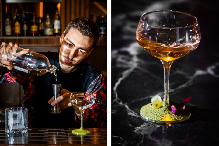 A carta de cocktails, da qual faz parte o Margarida Algarvia Came to Gaia, é um dos pontos fortes do Cusco. Está disponível a partir das 17h30 até à uma da manhã