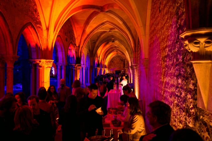 A festa continuou nos claustros do Convento de São Francisco