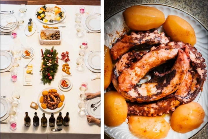 Na Quinta de Folga, projeto de Maria João Cerdeira e do marido, Rui, Alzira preparou um polvo com batatas, temperado com colorau