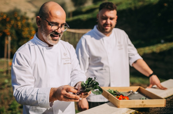 O chef José Guedes é o responsável pela Cantina do Ventozelo 