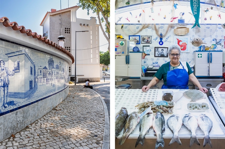 Feirantes com bancas de fruta, queijos ou peixe convivem com diferentes propostas de restauração 