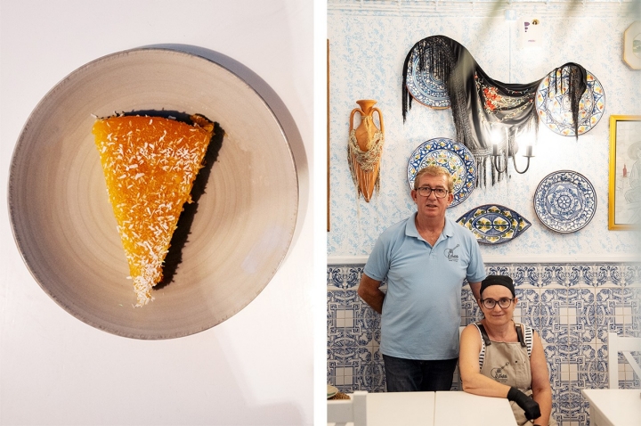 À direita, os donos do restaurante, Vítor Almeida e Ana Raquel