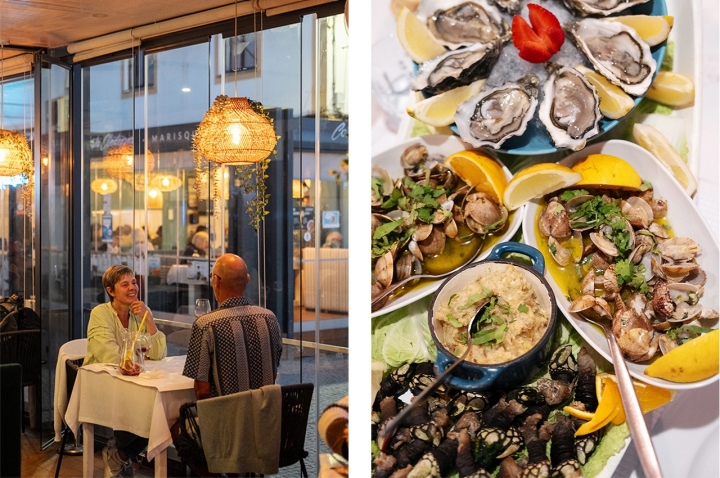 No restaurante Costa Alentejana servem-se barcos de marisco personalizado com percebes, ostras ou amêijoas