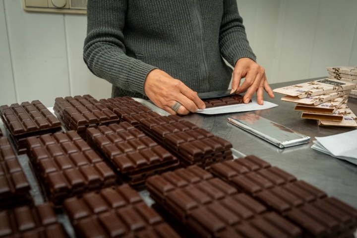 El proceso de elaboración de estos chocolates es completamente artesanal.