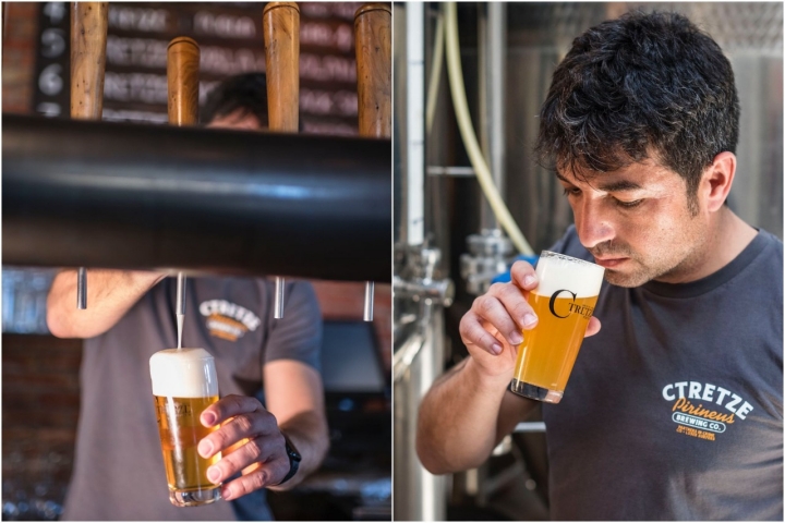 Sirviendo cerveza en Ctretze Pirineus