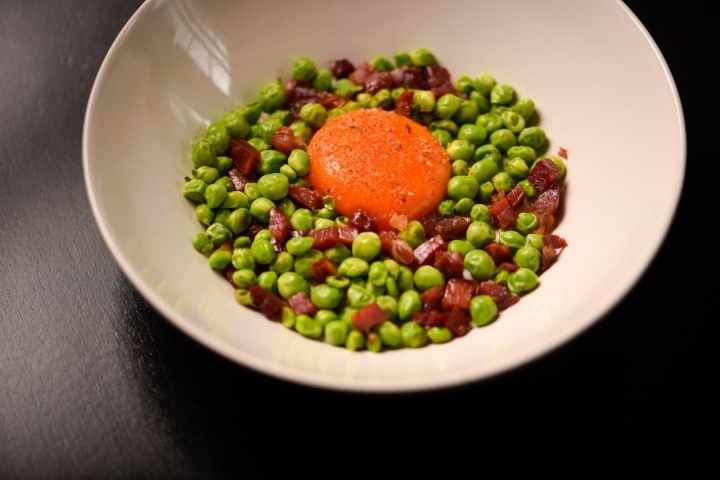 Restaurante A Cantina guisantes con jamón