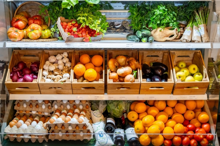 Los mismos productos que se emplean en cocina están a disposición de los clientes