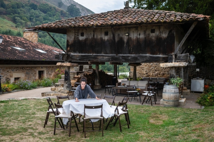 Hórreo del patio de 'Narbasu' (Asturias).