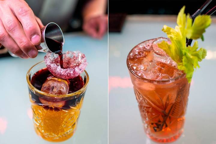 Los cócteles Hijo de fruta y el Chilcano.