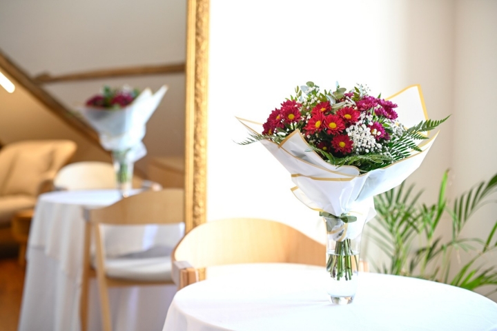 Detalle de la decoración del hotel.