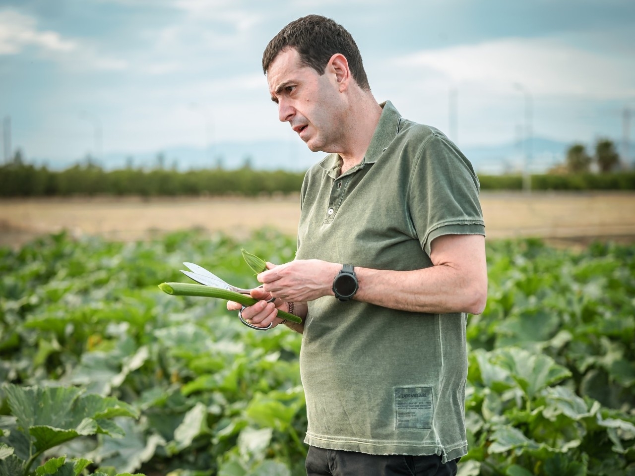 El chef Ricard Camarena en su huerta de Valencia. El restaurante es Premio Sol Sostenible #AlimentosdEspaña 2026.