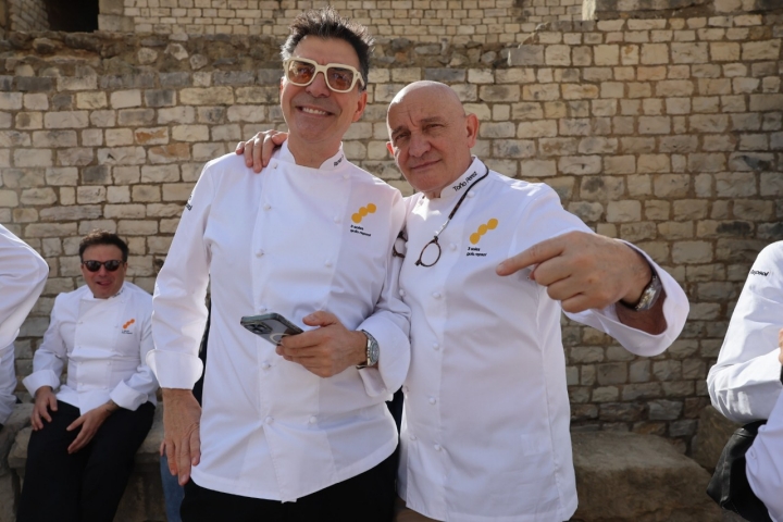 Ramón Freixa junto a Toño Pérez.