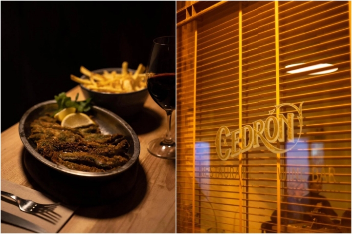 En ‘Cedrón’ tienen una milanesa con fritas y otra napolitana. Fotos cedidas