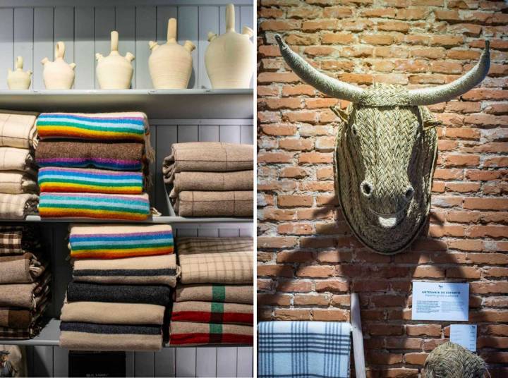 Fotomontaje de los productos de la tienda Real Fábrica Española