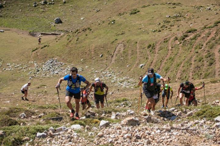 Puertos de Aliva desafiados por los corredores de la quedada de 2018.