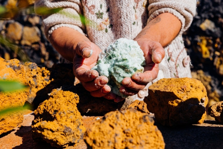 Sulfato de hierro en la isla de El Hierro