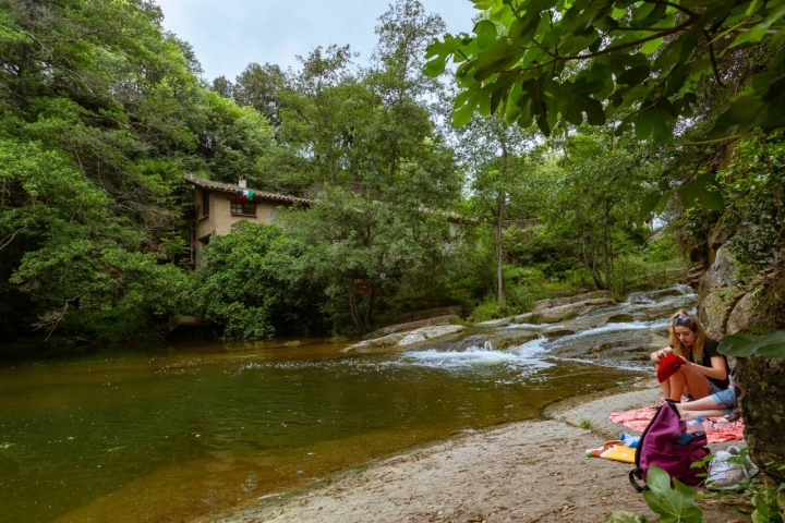 Ruta pozas del río Brugent (Girona) chica
