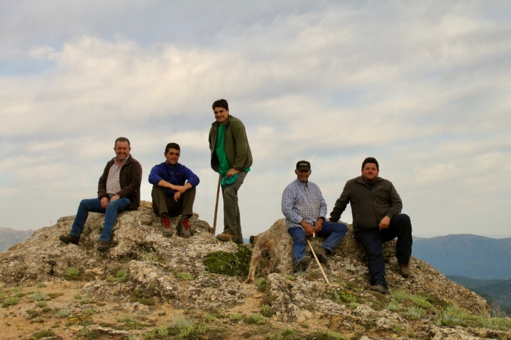 La familia de pastores trashumantes.