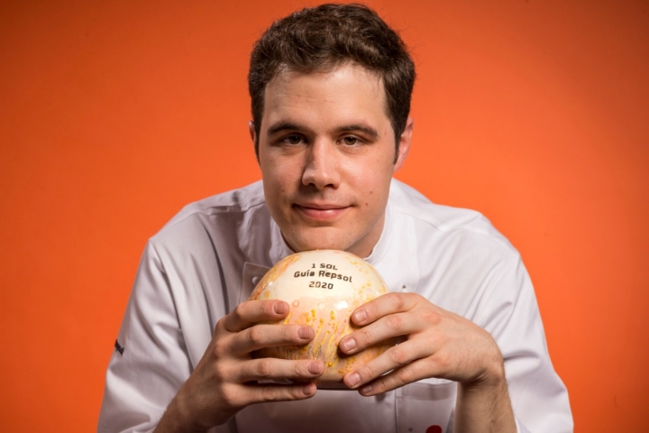 Xabier Goikoetxea con su primer Sol por Oria conseguido en 2020.